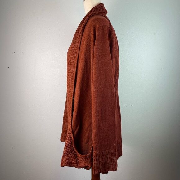 NWT Fresh Henna Open Front Cardigan Sweater Size 1X - Picture 3 of 8